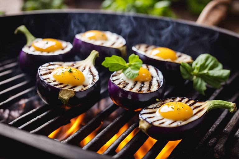 Aubergines grillées four italienne