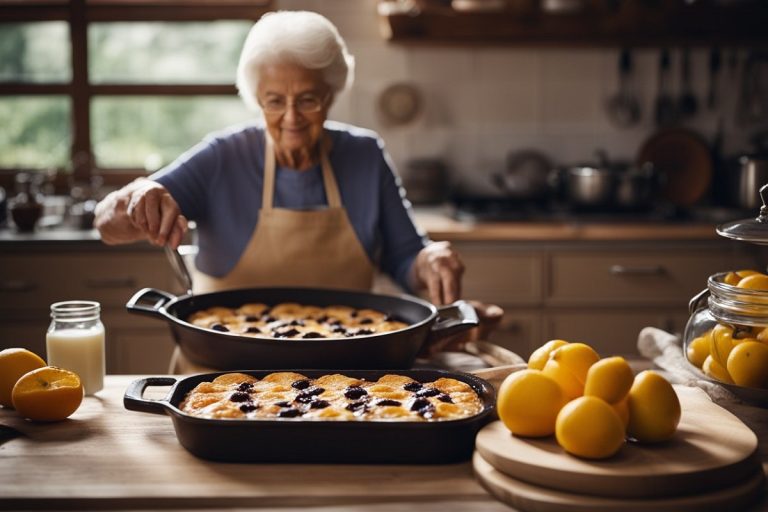 Clafoutis aux prunes de grand mère