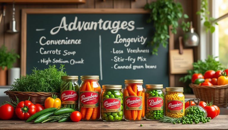 découvrez les avantages et inconvénients des légumes en conserve et explorez une sélection de délicieuses recettes à tester. apprenez à intégrer ces aliments pratiques et nutritifs dans vos repas quotidiens.