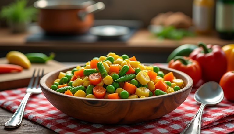 découvrez notre recette facile et rapide de macédoine de légumes en conserve ! idéale pour accompagner vos plats ou en entrée, cette préparation savoureuse ravira vos papilles et apportera une touche de fraîcheur à vos repas.