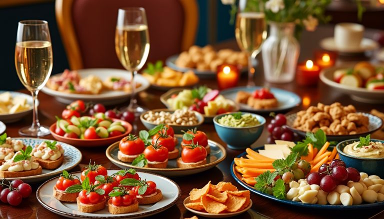 découvrez des idées d'apéro dînatoire impressionnantes avec notre sélection de recettes faciles et originales. épatez vos invités avec des mets savoureux qui allient simplicité et créativité, idéales pour toutes vos occasions!