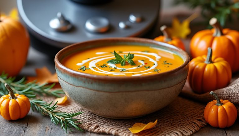 découvrez comment préparer une délicieuse soupe de potimarron au thermomix en quelques minutes. cette recette d'automne réconfortante est facile à réaliser et parfaite pour régaler vos convives. suivez nos astuces pour réussir à coup sûr ce plat savoureux, idéal pour les soirées fraîches.