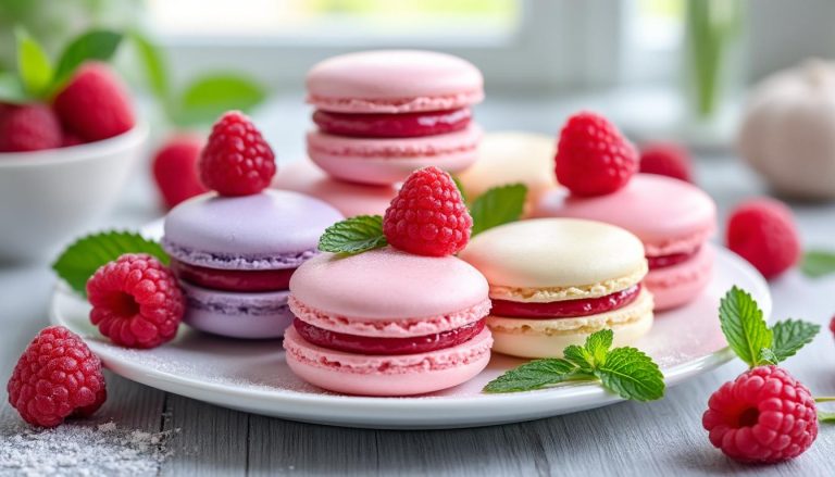 découvrez 7 délicieuses recettes de macarons à la framboise qui raviront vos papilles. que vous soyez novice ou expert en pâtisserie, ces idées originales vous permettront de préparer des douceurs fruitées et élégantes pour toutes les occasions. laissez-vous inspirer par ces combinaisons de saveurs et réalisez des macarons irrésistibles!