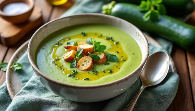 découvrez notre recette de velouté de courgettes au thermomix : une soupe légère et onctueuse, facile et rapide à préparer pour un repas sain et savoureux.