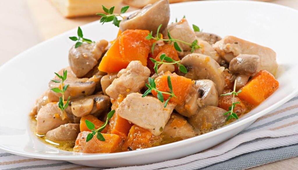 viande manger avec des carottes vichy