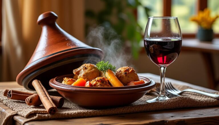 découvrez quel vin choisir pour accompagner un tajine de poulet et sublimer les saveurs de ce plat traditionnel marocain.
